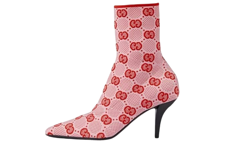 Buy (W) Botas Cortas Gucci GG Knit 'Rosas' 71837-FAAQP-5810