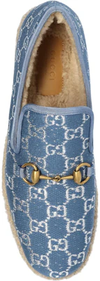 GUCCI古馳 GG亮片布 馬銜扣 樂福鞋 女款 藍色 Shop GUCCI古馳 GG亮片布 馬銜扣 樂福鞋 女款 藍色
