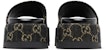 (W) Sandal Platform Gucci GG Lame 'Hitam' 623212-UN300-1289