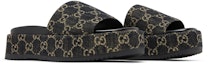 Cheap (W) Sandal Platform Gucci GG Lame 'Hitam' 623212-UN300-1289
