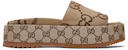 (W) Sandal Platform Gucci GG Lame 'Monogram Unta' 623212-UKO00-2580