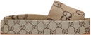 (W) Sandal Platform Gucci GG Lame 'Monogram Unta' 623212-UKO00-2580