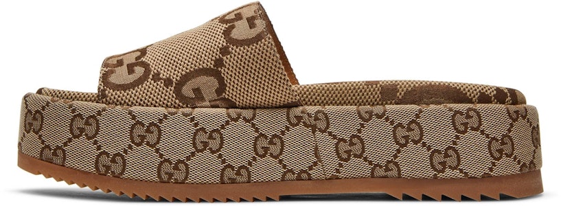 (W) 구찌 GG 라메 플랫폼 슬라이드 샌들 '카멜 모노그램' 623212-UKO00-2580 Lookbook (W) 구찌 GG 라메 플랫폼 슬라이드 샌들 '카멜 모노그램' 623212-UKO00-2580