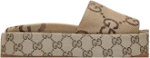 Shop (W) Sandal Platform Gucci GG Lame 'Monogram Unta' 623212-UKO00-2580