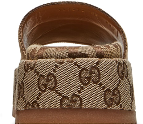 (W) Sandal Platform Gucci GG Lame 'Monogram Unta' 623212-UKO00-2580 1