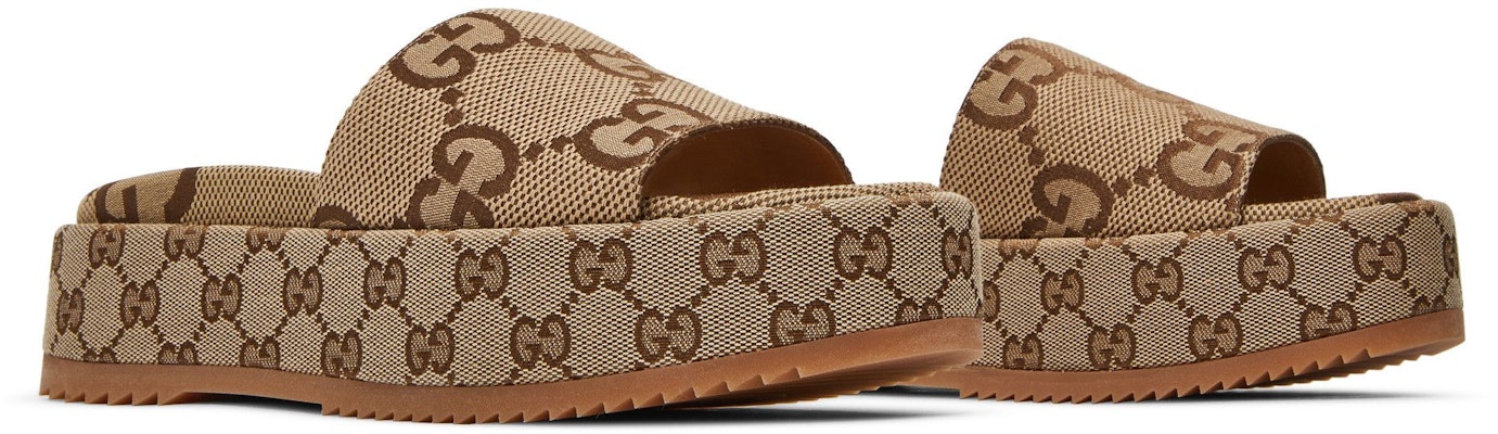 (W) Sandal Platform Gucci GG Lame 'Monogram Unta' 623212-UKO00-2580 2