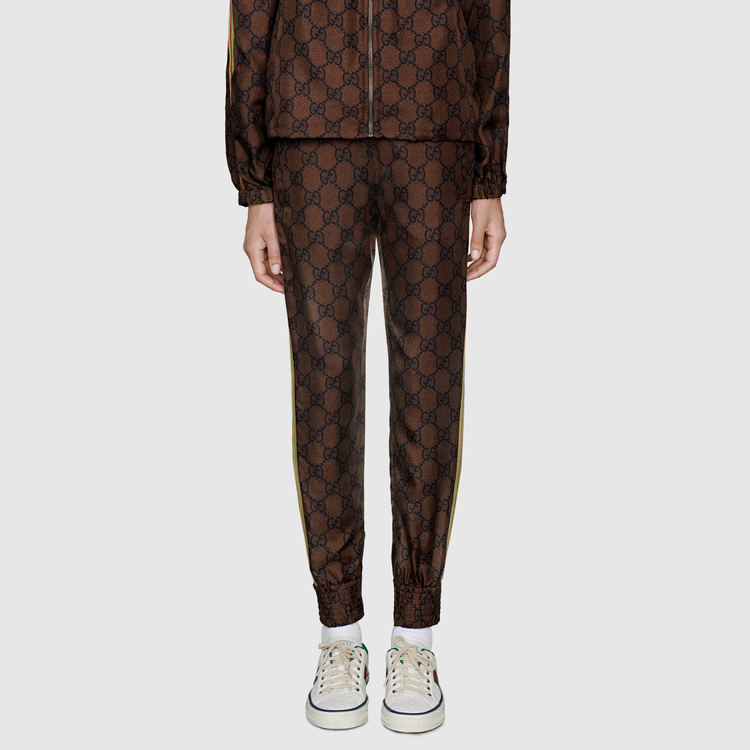 (Women) GUCCI GG Logo Silk Pants Brown ⁣625005-XJCL5-2138 圖 3
