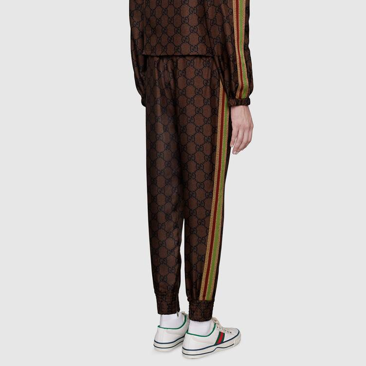 (Women) GUCCI GG Logo Silk Pants Brown ⁣625005-XJCL5-2138 圖 4
