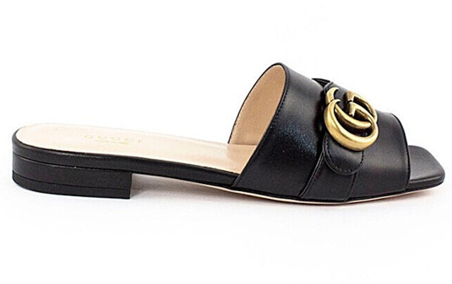 (W) Gucci GG Selipar Sandal Kulit Hitam 626742-C9D00-1000 Order (W) Gucci GG Selipar Sandal Kulit Hitam 626742-C9D00-1000