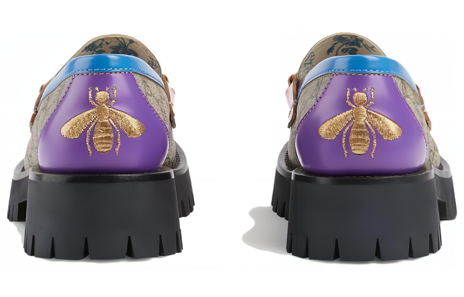 Shop GUCCI古馳 時尚套腳 平底鞋 女款 棕色