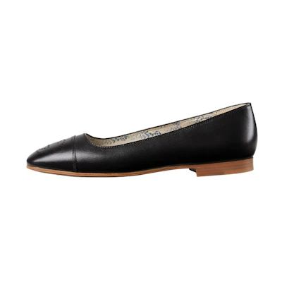 (W) Gucci GG Marmont Ballet Flat 'Black'