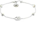 Buy (W) GUCCI GG Marmont Gelang Perak 925 Mutiara Wanita Warna Silver. 773229JAAFQ8135