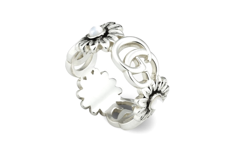 (Women) GUCCI GG Marmont Mother of Pearl 925 Silver Ring  Silver 527394J84408184 圖 2