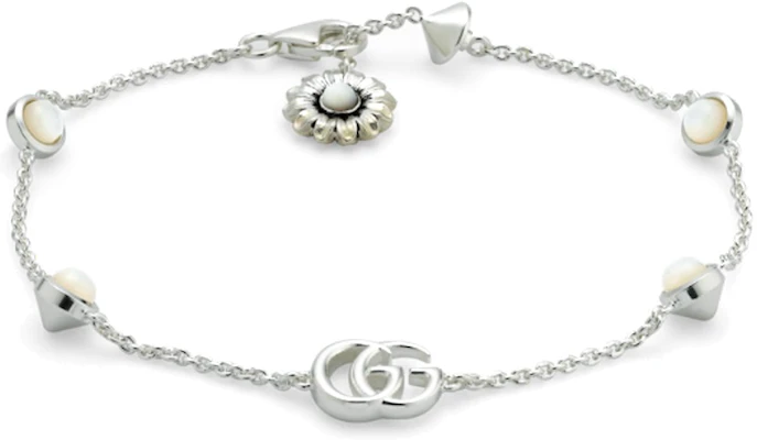 (W) GUCCI GG Marmont Gelang Perak 925 Mutiara Wanita Warna Silver. 773229JAAFQ8135 Order (W) GUCCI GG Marmont Gelang Perak 925 Mutiara Wanita Warna Silver. 773229JAAFQ8135