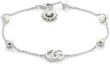 Order (W) GUCCI GG Marmont Gelang Perak 925 Mutiara Wanita Warna Silver. 773229JAAFQ8135