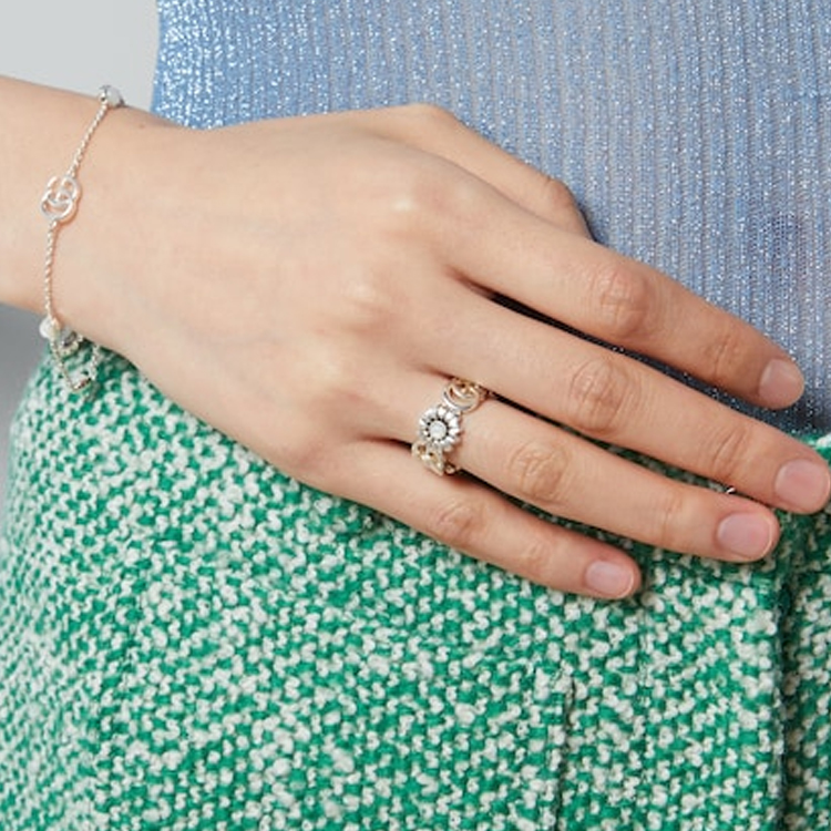 (Women) GUCCI GG Marmont Mother of Pearl 925 Silver Ring  Silver 527394J84408184 圖 6