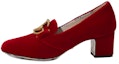 Buy (W) グッチ GGマーモント ビクトワール ヒールパンプス (レッドベルベット) 526465-K4D00-6433