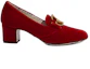 Order (W) Gucci GG Marmont Tacones de Bloque 'Terciopelo Rojo' 526465-K4D00-6433