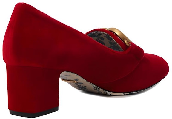 (W) グッチ GGマーモント ビクトワール ヒールパンプス (レッドベルベット) 526465-K4D00-6433 Purchase (W) グッチ GGマーモント ビクトワール ヒールパンプス (レッドベルベット) 526465-K4D00-6433