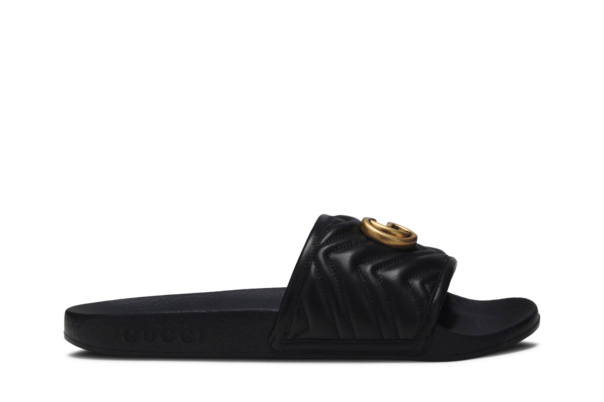 (Women) Gucci GG Marmount Slide 'Black' 602098-0R030-1000