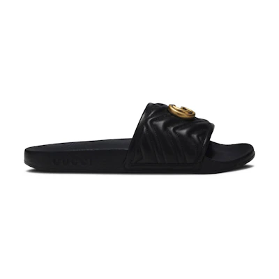 (W) Gucci GG Marmount Slide 'Black'