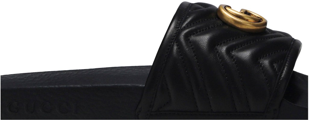 (W) グッチ GGマーモント スライド (ブラック) 602098-0R030-1000 Order (W) グッチ GGマーモント スライド (ブラック) 602098-0R030-1000