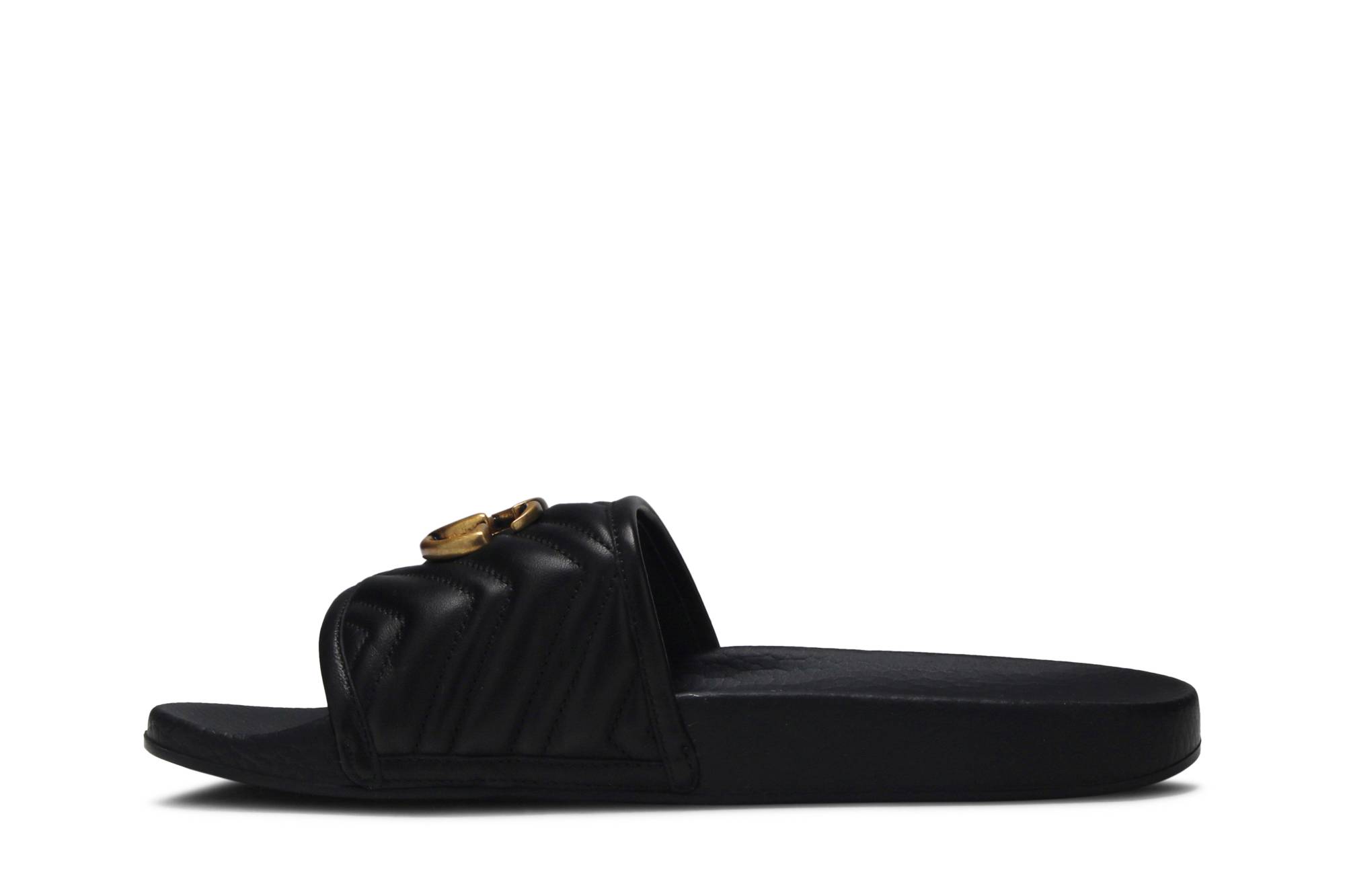 Lookbook (W) Gucci GG Marmount Sandal 'Hitam' 602098-0R030-1000