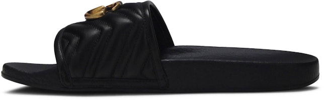 (W) グッチ GGマーモント スライド (ブラック) 602098-0R030-1000 Lookbook (W) グッチ GGマーモント スライド (ブラック) 602098-0R030-1000