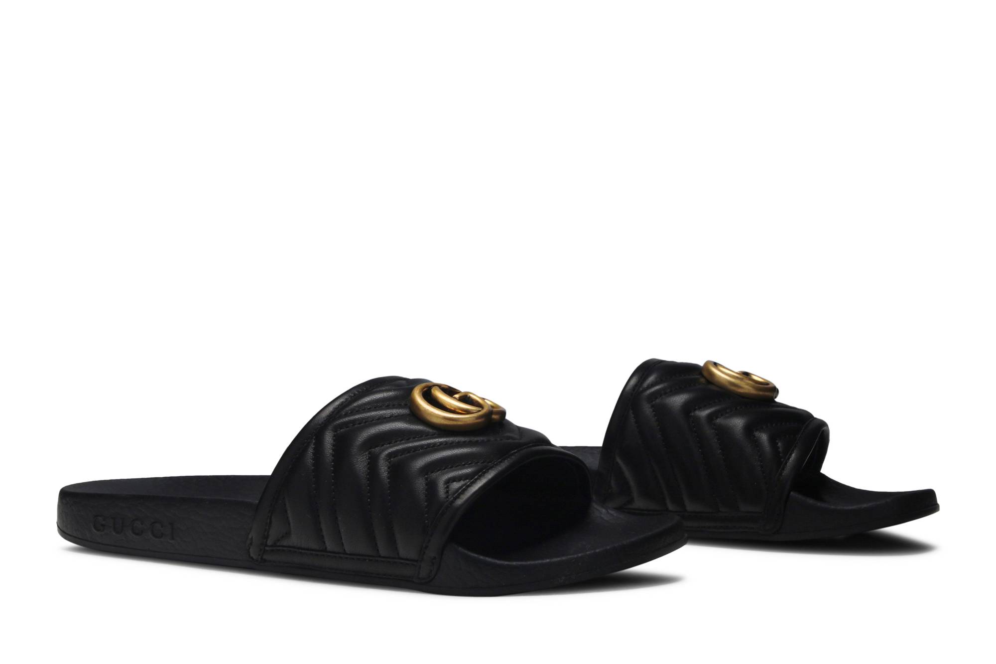 Cheap (W) Gucci GG Marmount Sandal 'Hitam' 602098-0R030-1000