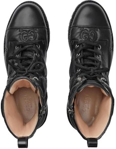 (W) Gucci GG 缎面绑带靴 '黑色' 718386-DS8U0-1000 Purchase (W) Gucci GG 缎面绑带靴 '黑色' 718386-DS8U0-1000