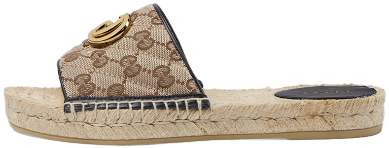 (W) Sandalia espadrille Gucci GG matelassé lona 'Marrón' 620120-KQWM0-9765 Buy (W) Sandalia espadrille Gucci GG matelassé lona 'Marrón' 620120-KQWM0-9765