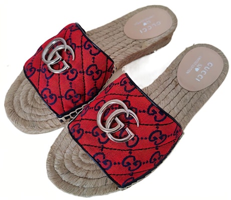 (Women) Gucci GG matelass canvas espadrille sandal 'Red' 661393-2UZO0-6490 Lookbook (Women) Gucci GG matelass canvas espadrille sandal 'Red' 661393-2UZO0-6490