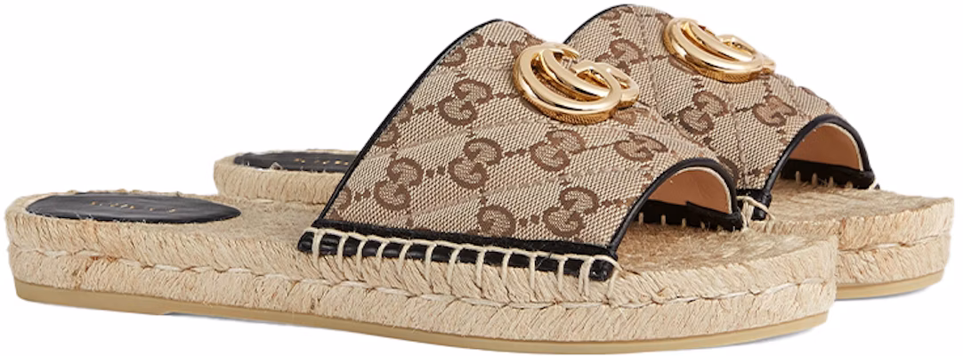 (W) Sandalia espadrille Gucci GG matelassé lona 'Marrón' 620120-KQWM0-9765 Lookbook (W) Sandalia espadrille Gucci GG matelassé lona 'Marrón' 620120-KQWM0-9765