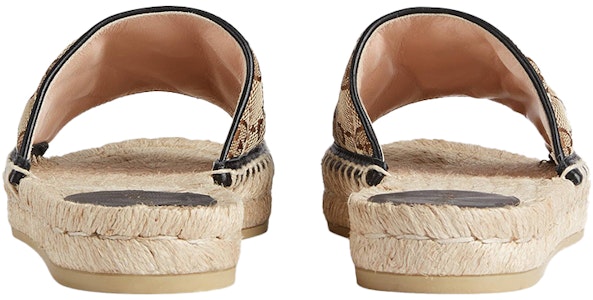 (W) Sandalia espadrille Gucci GG matelassé lona 'Marrón' 620120-KQWM0-9765 Shop (W) Sandalia espadrille Gucci GG matelassé lona 'Marrón' 620120-KQWM0-9765