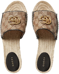 (W) Sandalia espadrille Gucci GG matelassé lona 'Marrón' 620120-KQWM0-9765 Purchase (W) Sandalia espadrille Gucci GG matelassé lona 'Marrón' 620120-KQWM0-9765