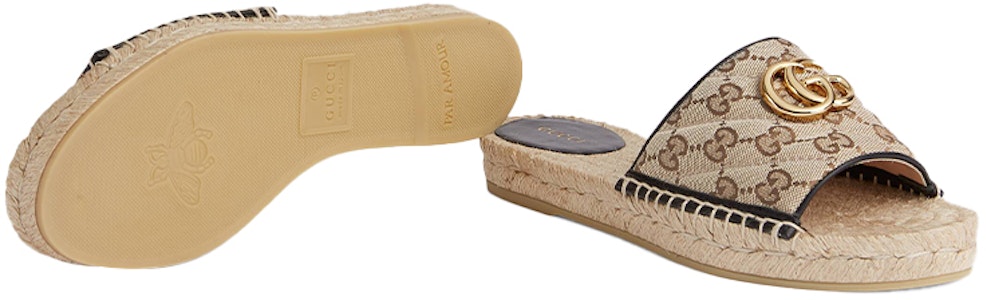 (W) Sandalia espadrille Gucci GG matelassé lona 'Marrón' 620120-KQWM0-9765 Details for (W) Sandalia espadrille Gucci GG matelassé lona 'Marrón' 620120-KQWM0-9765