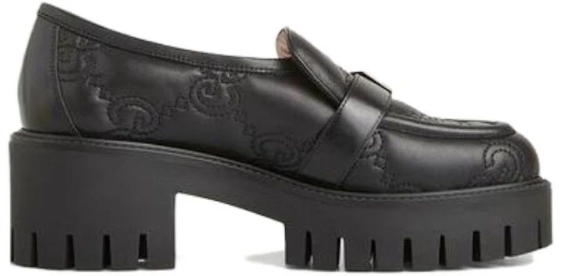(Women) Gucci GG Matelass Slip-On Loafers with Block heel 'Black' 718388-AAA4F-1058 Order (Women) Gucci GG Matelass Slip-On Loafers with Block heel 'Black' 718388-AAA4F-1058