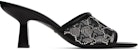 (Women) Gucci GG Mid-Heel Slide Sandal 'Black' 747245-F13B0-1000