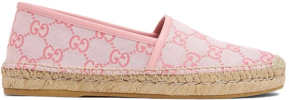 GUCCI古馳 GG帆布 時尚套穿 麻底 休閒單鞋 女款 粉色 Order GUCCI古馳 GG帆布 時尚套穿 麻底 休閒單鞋 女款 粉色