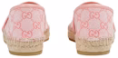 Purchase (W) Gucci GG Monogram Espadrilles 'Soft Pink' dalam Warna Merah Jambu Lembut 739165-9SF40-8472