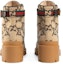 Purchase (W) But Gucci GG Monogram Lace Up Combat Ankle Boots 'Beige' 578585-G38H0-9772