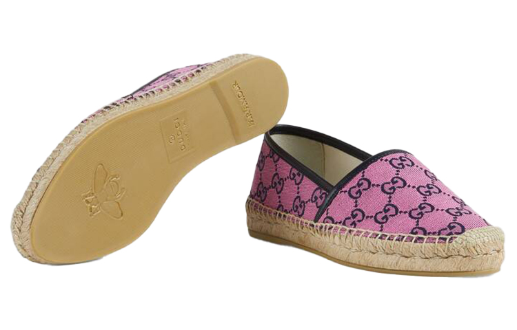Purchase (W) Gucci GG多彩织物透气平底鞋-洋红粉色 663674-9SFV0-5292