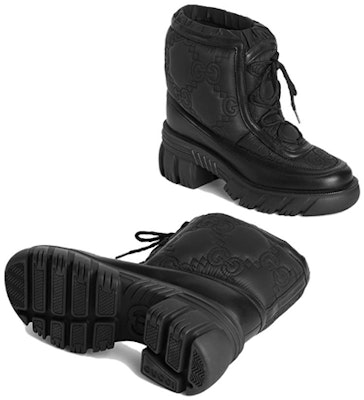 (W) 古驰 GG 尼龙系带户外靴 '黑色' 680874-UF720-1000 Purchase (W) 古驰 GG 尼龙系带户外靴 '黑色' 680874-UF720-1000