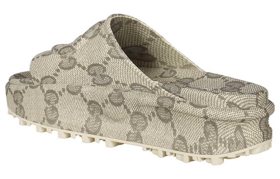 Lookbook (W) Sandal Geser Besar Gucci GG 'Beige' 725539-JAAC6-9742