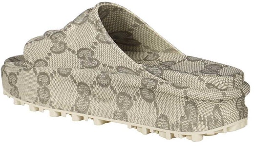 (W) 古驰 GG 复古宽版凉鞋 '米色' 725539-JAAC6-9742 Lookbook (W) 古驰 GG 复古宽版凉鞋 '米色' 725539-JAAC6-9742