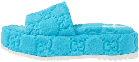 (Women) Gucci GG Platform Sandal 'Blue' 700599-U2O00-4917 (Women) Gucci GG Platform Sandal 'Blue' 700599-U2O00-4917
