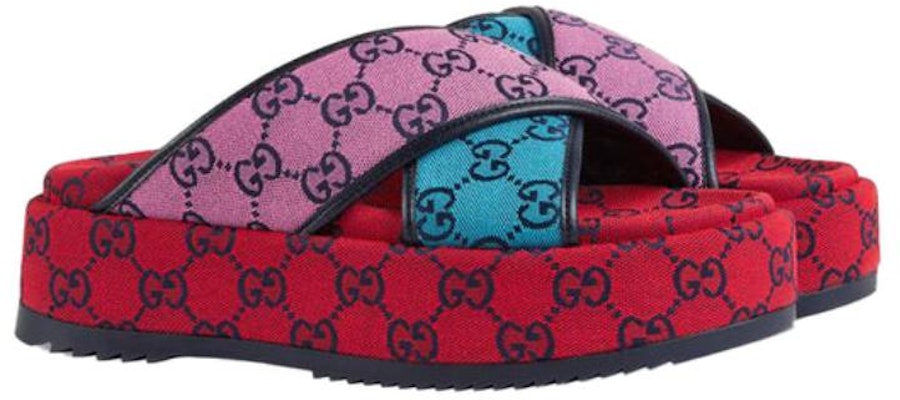 (Women) Gucci GG Platform Sandal 'Multicolor' 663666-2UZU0-4281 Lookbook (Women) Gucci GG Platform Sandal 'Multicolor' 663666-2UZU0-4281