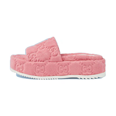 (W) Gucci GG Platform Sandal 'Wild Rose'