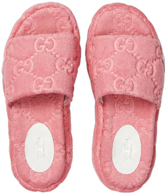 (W) Gucci GG Platform Sandal 'Wild Rose' wanita 700599-U2O00-5815 Shop (W) Gucci GG Platform Sandal 'Wild Rose' wanita 700599-U2O00-5815
