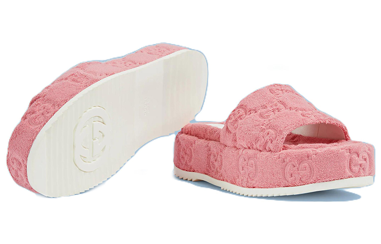 Details for (W) Gucci GG Platform Sandal 'Wild Rose' wanita 700599-U2O00-5815